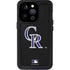 MLB Colorado Rockies - Solid Distressed iPhone 15 Pro Waterproof Case
